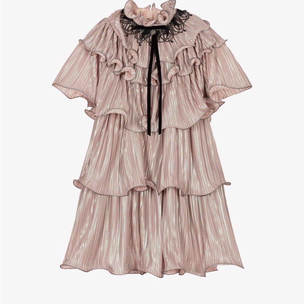 Junona Pink Layered Formal Dress